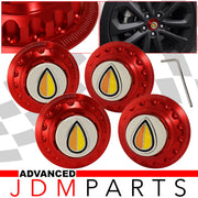 Wheel Hub Cover JDM Elder Badge Red - Parts Agent