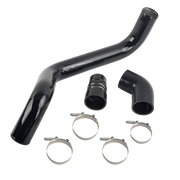 Black Hot Side Intercooler Pipe Hose For 04-10 GMC Chevy Duramax 6.6 LLY LBZ LMM