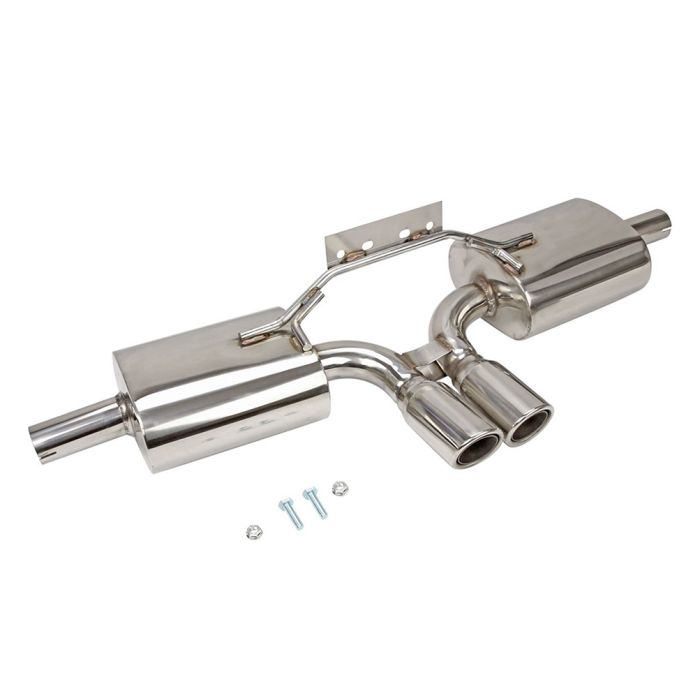 Stainless Catback Exhaust 3" Dual Tip Muffler for 97-04 Porsche Boxster/S 986 M96