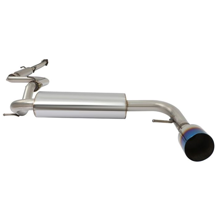 Muffler Catback Exhaust System w/ 4" Burnt Tip for 1988-1991 Honda CRX 1.5L