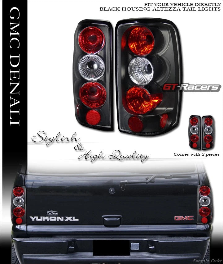 2000-2006 Chevy Suburban Tahoe/GMC Yukon Jdm Black Altezza Tail Lights Lamps