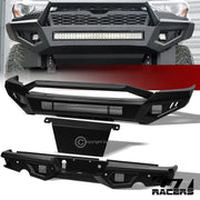 09-12 Ram 1500 Matte Blk Full Width Front & Rear Bumper+Hoop Bar+Skid Plate