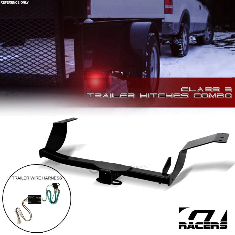 2007-2013 Outlander Class 3 Black Trailer Hitch Receiver 2"+Wire Connector