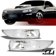 1993-2002 Chevy Camaro Chrome Clear Front Signal Parking Bumper Lights K2
