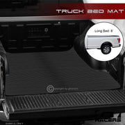 2004-2014 Ford F150 8 Ft Long Cab Rubber Truck Bed Floor Mat Carpet Liner V2