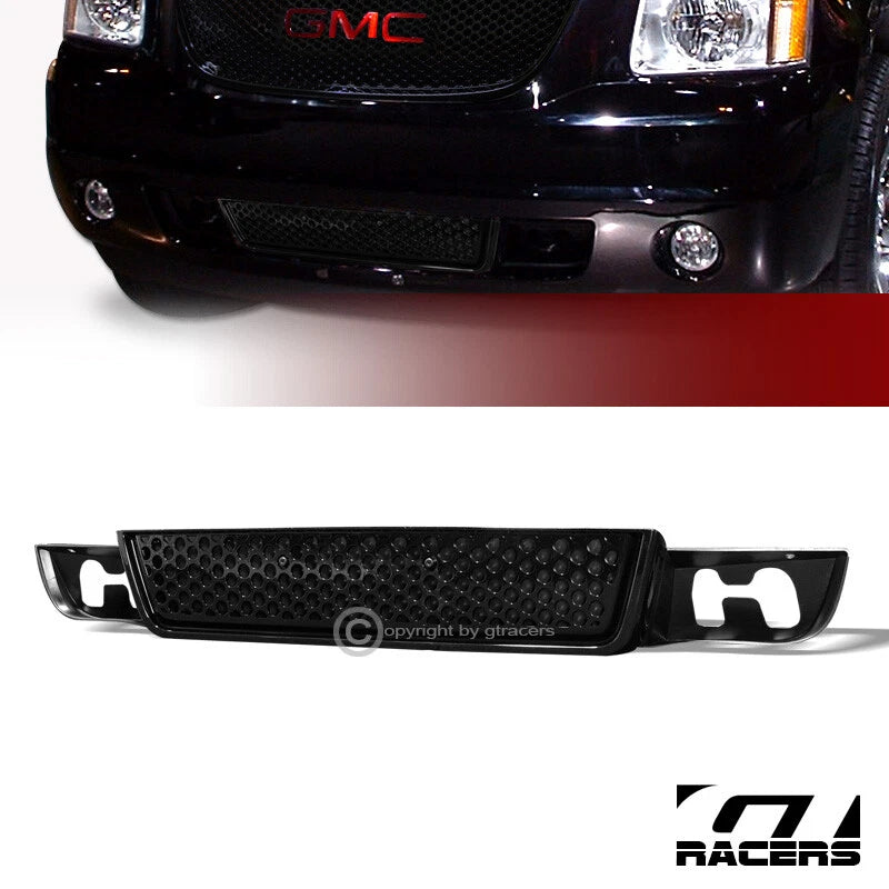 2007-2014 Yukon Denali Black Round Hole Mesh Lower Bumper Grill Grille ABS