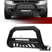 2011-2013 Durango/Grand Cherokee Matte Black AVT Aluminum LED Bull Bar Guard