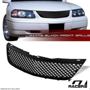 Matte Black 2000-2005 Chevy Impala Luxury Mesh Front Bumper Grill Grille ABS