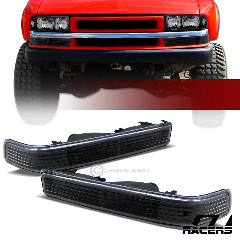 1998-2004 Chevy S10 Blazer Sonoma Blk Clear Signal Parking Bumper Lights K2