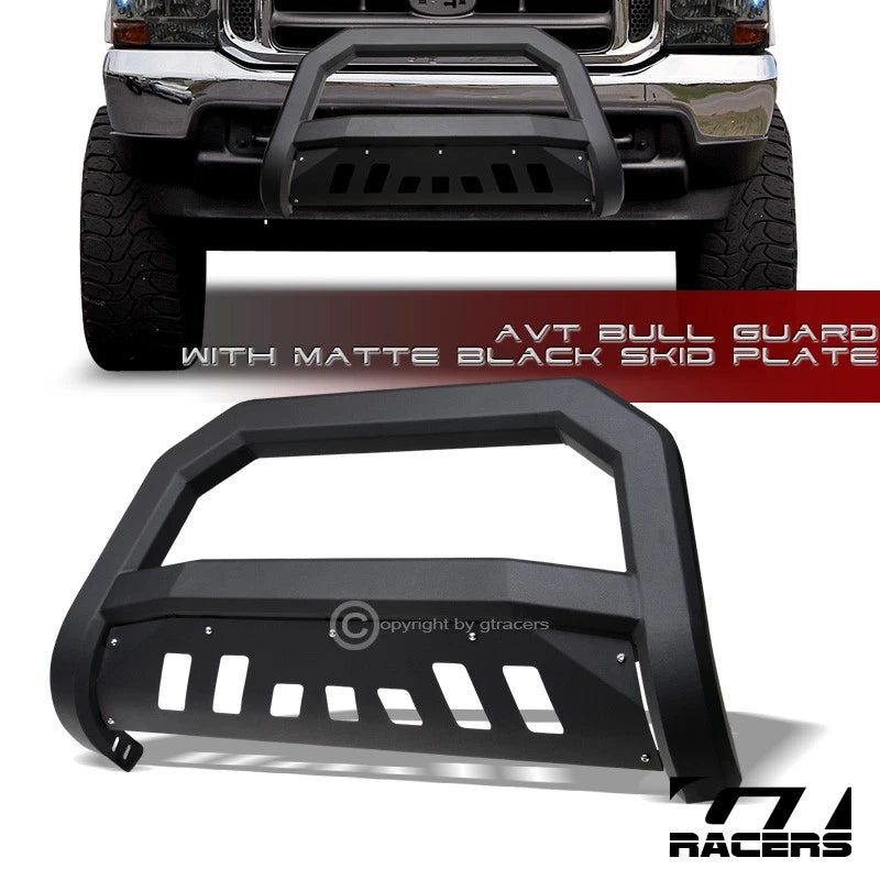 1999-2004 F250/Excursion Matte Black AVT Edge Bull Bar Brush Bumper Guard