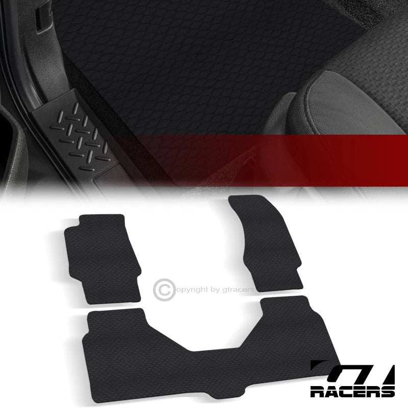 2010-2017 Audi A8 L Honeycomb HEX Rubber All Weather Floor Mats Carpets 3pc