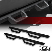 1999-2016 Ford F250/F350 Super Matte Black Hoop Drop Step Side Nerf Bars v2