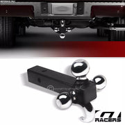 3 In 1 Tri-Ball Mount Trailer Towing Hitch Hook Pin & Clip With 2