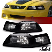 Sale 1999-2004 Ford Mustang Black Clear Housing Headlights Signal Lamps Nb