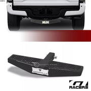 Textured Blk Wide Mesh Style Rear Bumper Trailer Hitch Step+2