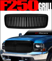 1999-2004 Ford F250/Excursion Black Vertical Front Bumper Grill Grille ABS