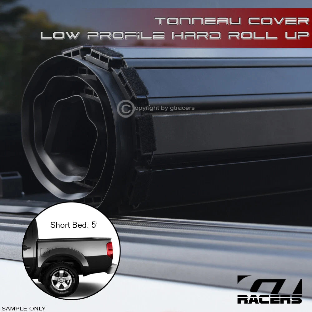 2005-2021 Frontier 5 Ft Short Bed Lo Pro Aluminum Hard Roll-Up Tonneau Cover