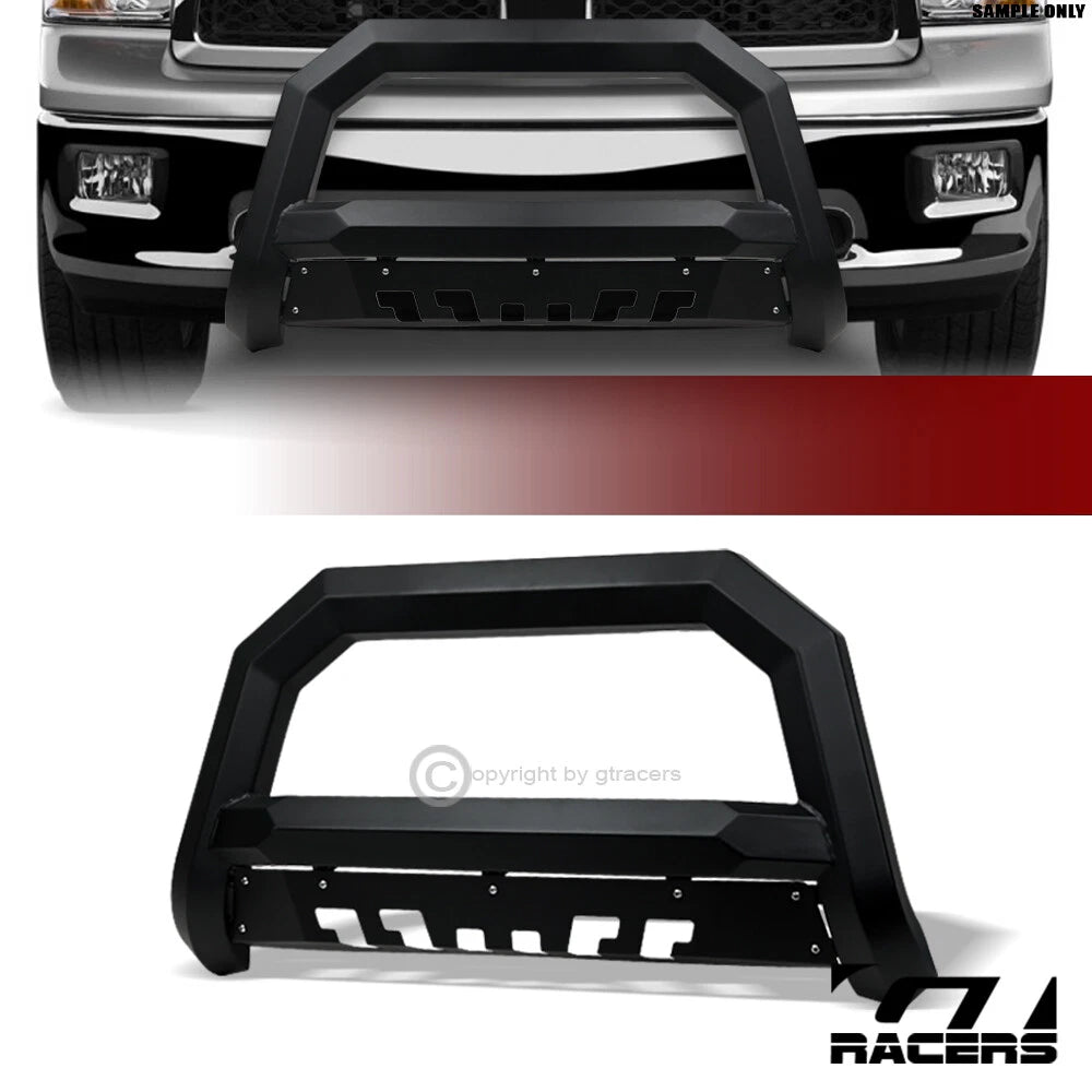 2009-2018 Dodge Ram 1500 Matte Black AVT Angular Bull Bar Push Bumper Guard
