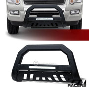 2006-2010 Ford Explorer Textured Blk AVT Aluminum LED Bull Bar Bumper Guard