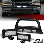 1999-2007 Silverado/Sierra 1500 Textured Black Mesh Bull Bar+36W LED Lights