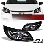 2013-2015 Chevy Malibu/2016 Limited Blk LED Projector Headlights Signal Lamp