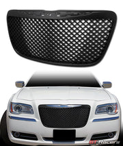 2011-2014 Chrysler 300/300C Black Luxury Mesh Front Bumper Grill Grille ABS