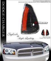 2005/2006-2010 Dodge Charger Black Amber Turn Signal Parking Corner Lights