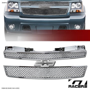 2007-2014 Tahoe/Suburban/Avalanche Chrome Ltz Mesh Upper Front Grill Grille