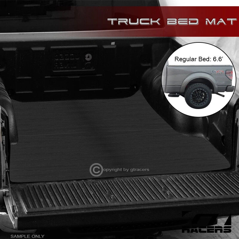 2015-2024 Ford F150 6.5 Feet 78" Rubber Truck Bed Floor Mat Carpet Liner v2