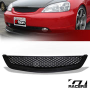 2001-2003 Honda Civic 2Dr/4Dr Blk TR Mesh Front Hood Bumper Grill Grille ABS