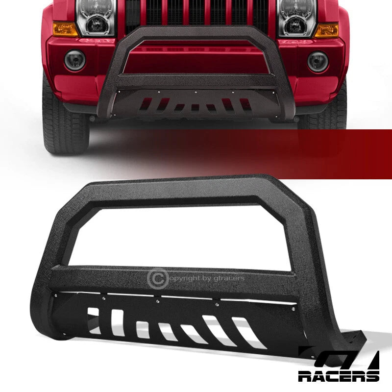 2005-2007 Grand Cherokee/Commander Textured Black AVT Bull Bar Bumper Guard