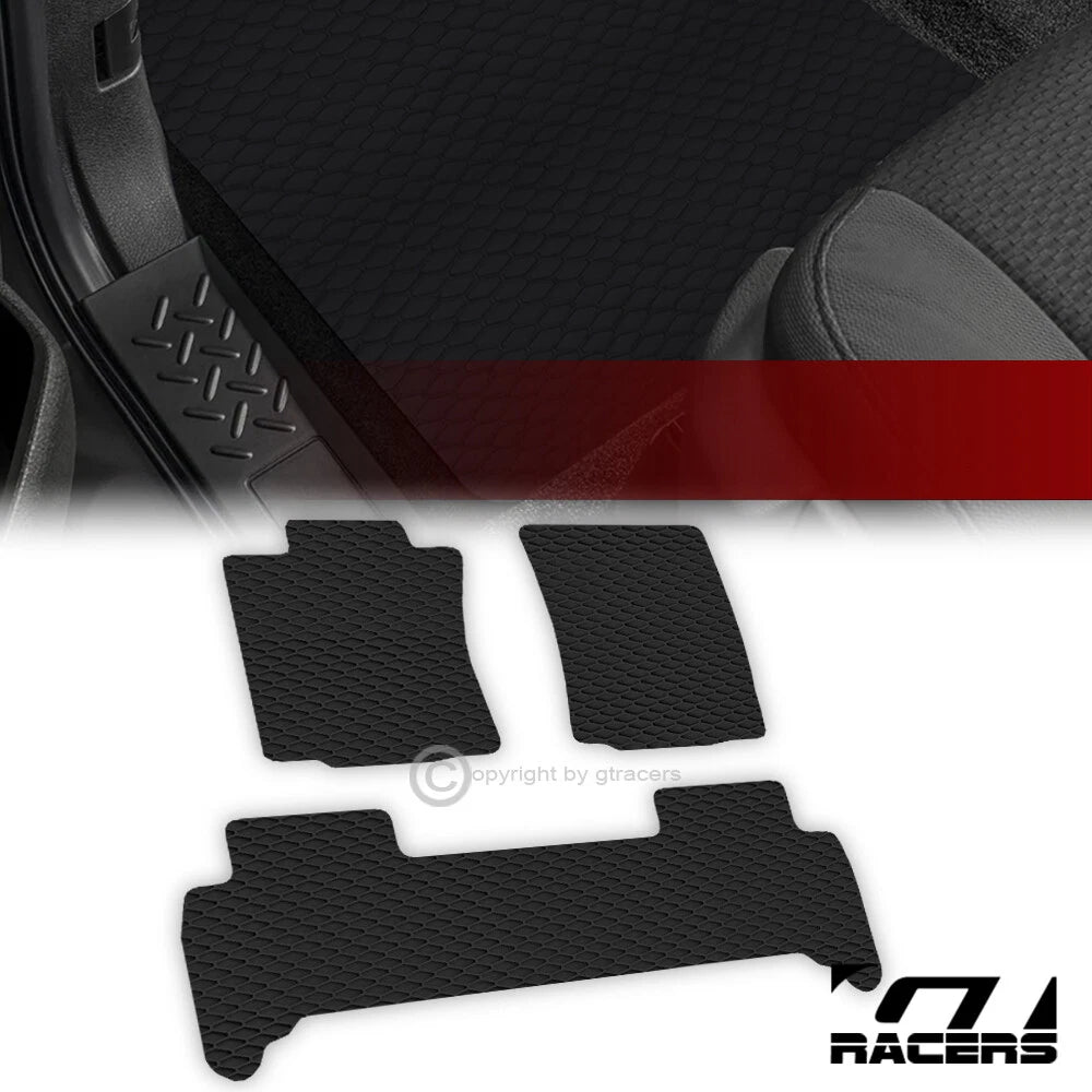 2014-2023 4Runner/GX460 Honeycomb HEX Rubber All Weather Floor Mat Carpet 3p