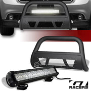 04-10 Durango/06+ Aspen Matte Blk Studded Mesh Bull Bar+120W CREE LED Light