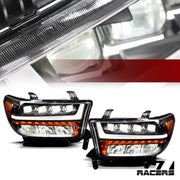 07-13 Tundra/Sequoia Blk Full LED Sequential Tube Quad Projector Headlights
