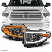 Sequential 14-21 Tundra Level Adjuster Chrome Projector Headlights+LED Tube