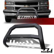 1988-2000 Chevy C10 C/K Silverado Matte Black/Skid AVT Bull Bar Bumper Guard