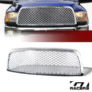 2009-2012 Dodge Ram 1500 Chrome Luxury Mesh Front Hood Bumper Grill Grille