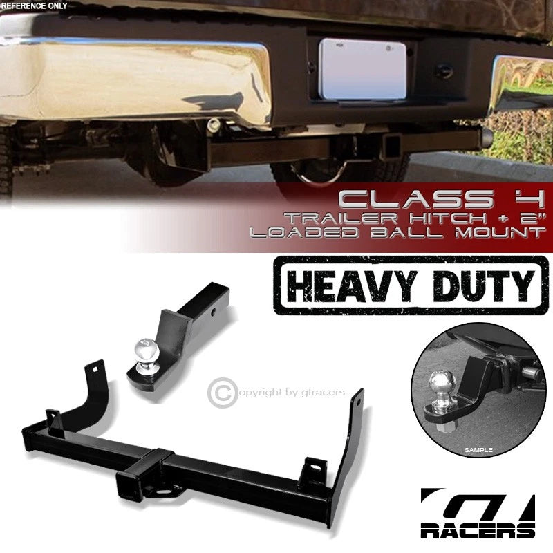 Class 4 Trailer Hitch Receiver+2" Ball Bumper Mount 2009-2013 2014 Ford F150