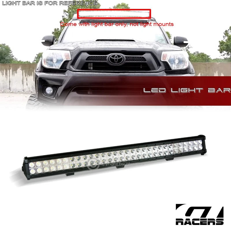 31.5" 180W CREE Spot Flood Beam LED Light Bar Bull Guard Roof Bumper Mount G03C