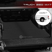 1983-2012 Ford Ranger Pickup 7 Ft Rubber Truck Bed Floor Mat Carpet Liner V2