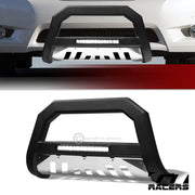 2011-2020 Sienna Matte Black/SS Skid AVT Aluminum LED Bull Bar Bumper Guard
