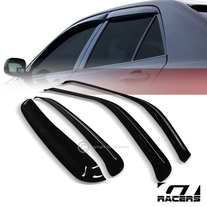 2001-2006 Chevy Silverado Crew Sun/Rain Guard Shade Deflector Window Visors