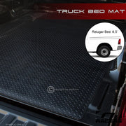 2002-2018 Dodge Ram Rambox 6.4' Blk Rubber Diamond Truck Bed Floor Mat Liner