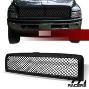 1994-2001 2002 Dodge Ram Matte Blk Mesh Front Hood Bumper Grill Grille Guard