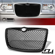2005-2010 Chrysler 300 300C Matte Black Mesh Front Bumper Grill Grille Guard