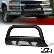 1988-2000 Chevy C10 C/K Silverado Textured Black Studded Mesh Bull Bar Guard