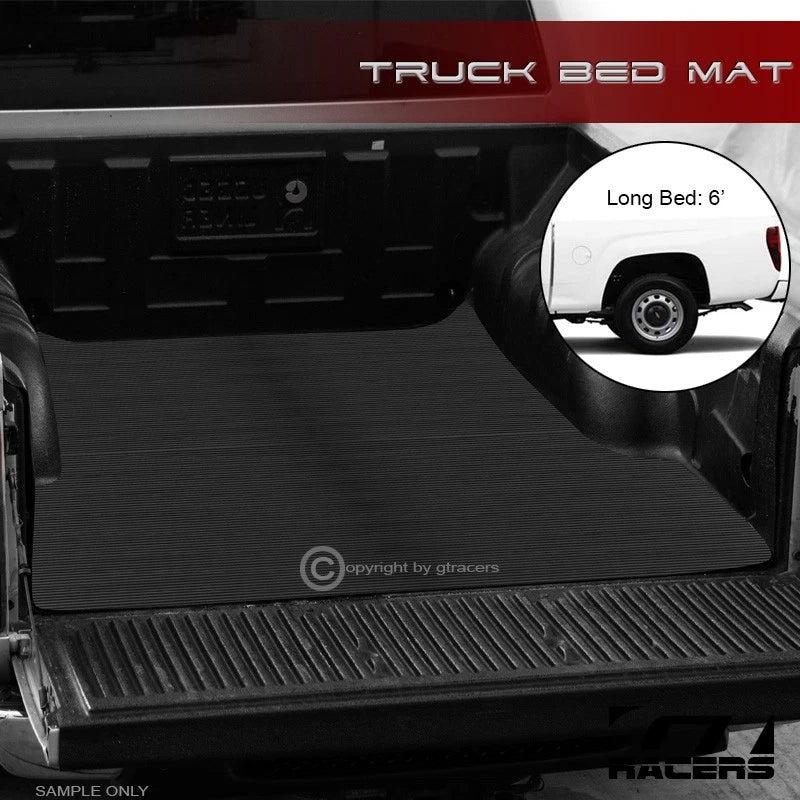 2004-2012 Colorado/Canyon 6'/72" Rubber Truck Bed Floor Mat Carpet Liner V2