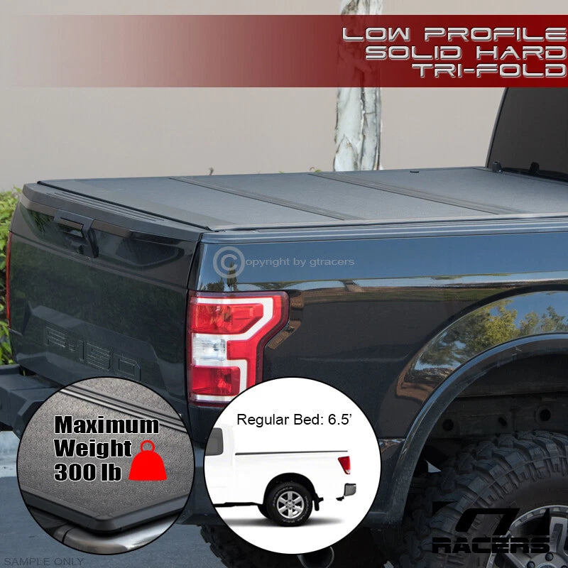 2004-2015 Nissan Titan 6.5' Bed Lo Pro Aluminum Hard Tri Fold Tonneau Cover