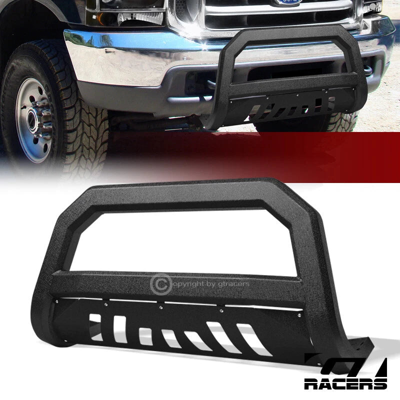 1999-2004 Ford F250/F350/Excursion Textured Black AVT Bull Bar Bumper Guard
