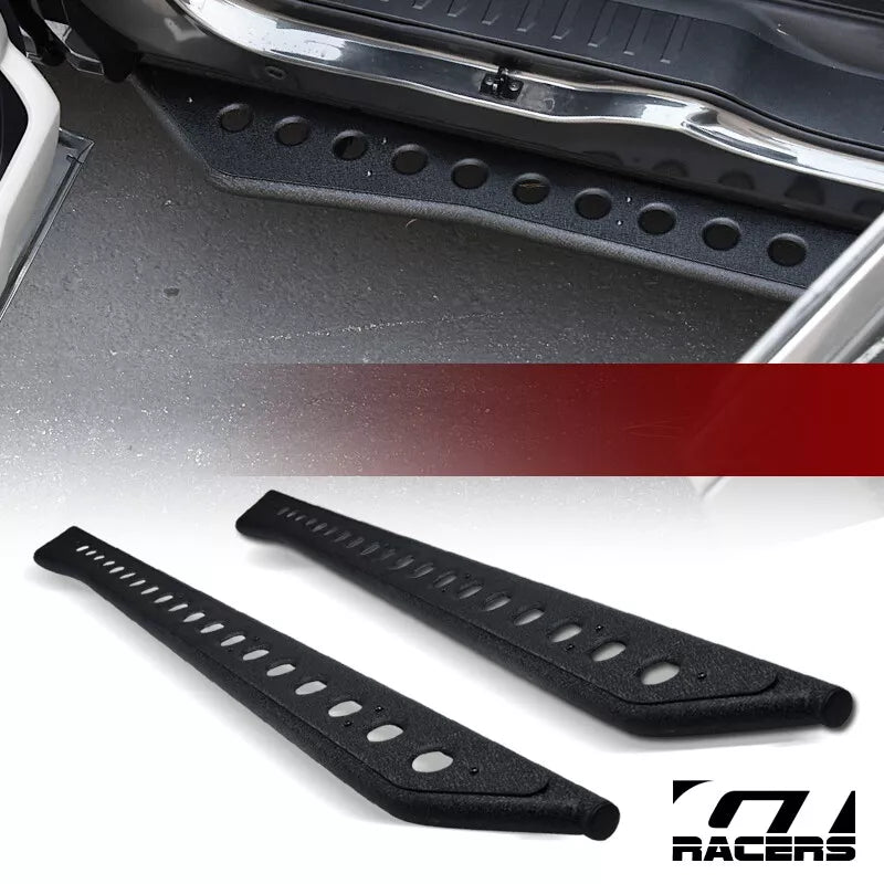 2021-2024 Ford Bronco 4 Door Textured Black Rock Slider Side Step Nerf Bars